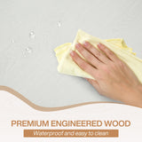 Tribesigns Farmhouse Dining Table for 6 People, 70.8-Inch Rectangular Wood Dining Table, Rustic Kitchen Table with Heavy Duty Metal Legs for Dining Room Tribesigns