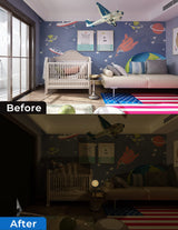 Sumobaby 50"x57" Portable Blackout Curtains, Blinds for Windows with Hook & Loop Tapes, 100% Blackout Window Shades, Curtains Easy to Cut Fit for Bedroom, Baby Room and TV Room (Black) Sumobaby