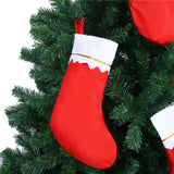 CCINEE 12pcs Red Felt Christmas Stockings 15" Party Favors Stockings for Xmas Decoration CCINEE