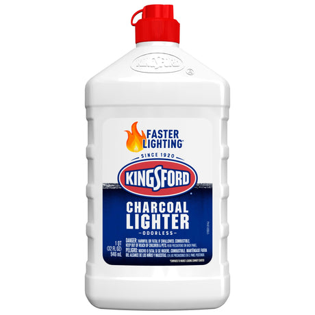Kingsford Odorless Charcoal Lighter Fluid for BBQ Charcoal 32 Fluid Ounces (Package May Vary) Kingsford