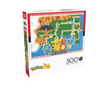 Buffalo Games - Pokémon - Kanto Region - 500 Piece Jigsaw Puzzle for Adults Challenging Puzzle Perfect for Game Nights - Finished Puzzle Size is 21.25 x 15.00 Buffalo Games