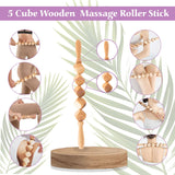 Wood Therapy Massage Tools Kit, Wooden Massager Tools, Body Contouring & Shaping, Muscle Pain Relief Massager Tool, Lymphatic Drainage Massager, Wooden Rollers for Massage, Wooden Body Sculpting Tools PURE VIBE