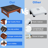 RayLove One Step Stool for Adults Seniors with Non-Slip Rubber Stepping Feet, Heavy Duty Platform Step Stools, 450 LB Portable Bed Steps for High Beds for Bathroom, Bedroom, Kitchen & Bedside Support RayLove