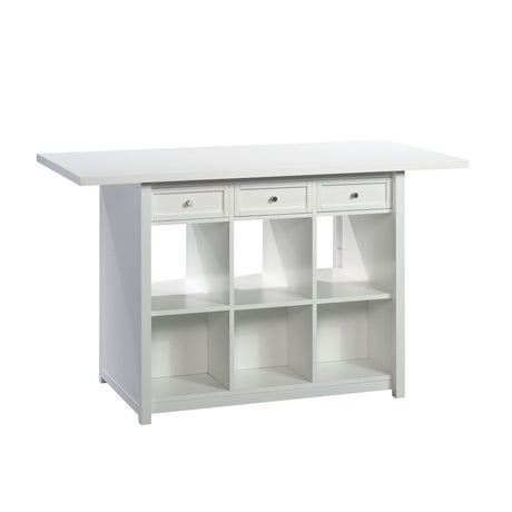Sauder Craft Pro Series Work Table/ pantry cabinets, White finish Sauder