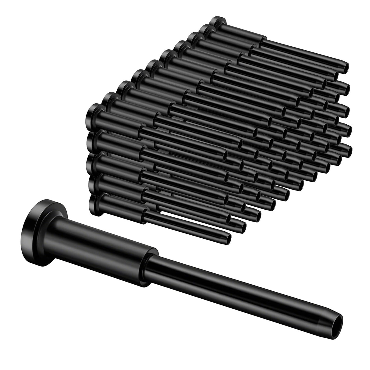 50 Pack 1/8" Black T316 Stainless Steel Invisible Cable Railing Kit，Swage Stud End for Deck, Stair, Wood & Metal Posts ，Black Cable Railing Hardware UZE
