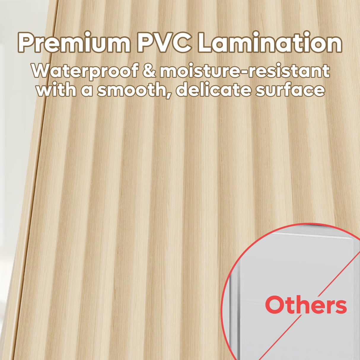 Bestier Fluted Bathroom Wall Cabinet Over The Toilet Storage, 23"x 29" Medicine Cabinet with Adjustable Shelf, Laundry Cabinet Wall Mounted and Kitchen Storage Cabinet(Natural Oak) Bestier