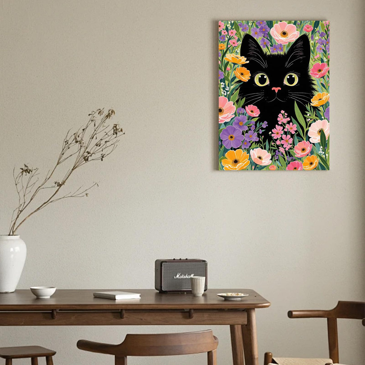 Gamteldot Black Cat Diamond Art Kits for Adults Beginners,DIY Diamond Art 5D Full Drill Diamond Dots Diamond Painting with Complete Tools,Pefect Art Crafts for Home Wall Decor Gift-12x16in Gamteldot