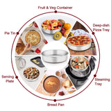 TeamFar 6 Inch Cake Pan, Round Cake Pan Tier Baking Pans Set Stainless Steel, Fit in Pot Pressure Cooker Air Fryer, Healthy & Toxic Free, Mirror Finish & Sturdy, Oven & Dishwasher Safe - Set of 3 TeamFar