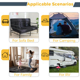 MAXYOYO 6" Extra Thick Japanese Floor Mattress Futon Mattress, Foldable Mattress Tatami Pad Floor Mattress for Adults Floor Bed Roll Up Mattress Guest Mattress, Black, Full MAXYOYO