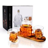 Whiskey Decanter Set Gifts for Men with 2 Wine Glasses 150ml, Whiskey Carafe for Bourbon, Vodka, liquor Decanter, Alcohol Gifts, Valentine's Day Gift for Men Dad Husband (750ml) PYPIBAWLY