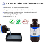 Kingroon Standard 3D Printer Resin, High Precision UV-Curing 3D Resin, Designed to Showcase Highly Detailed 3D Models & Works 0.5kg (Gray) Kingroon