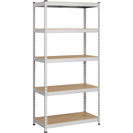 Topeakmart 5-Tier Utility Shelves, Metal Storage Shelves Garage Shelving Unit Adjustable Garage Storage Shelves Storage Racks Heavy Duty Shed - WoodArtSupply