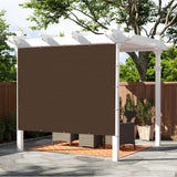 SUNNY GUARD Shade Cloth Custom Size 3x18 FT Sun Shade Screen Fabric Shade Cover Tarp with Grommets for Pergola Backyard Garden, Brown(We Customized) SUNNY GUARD