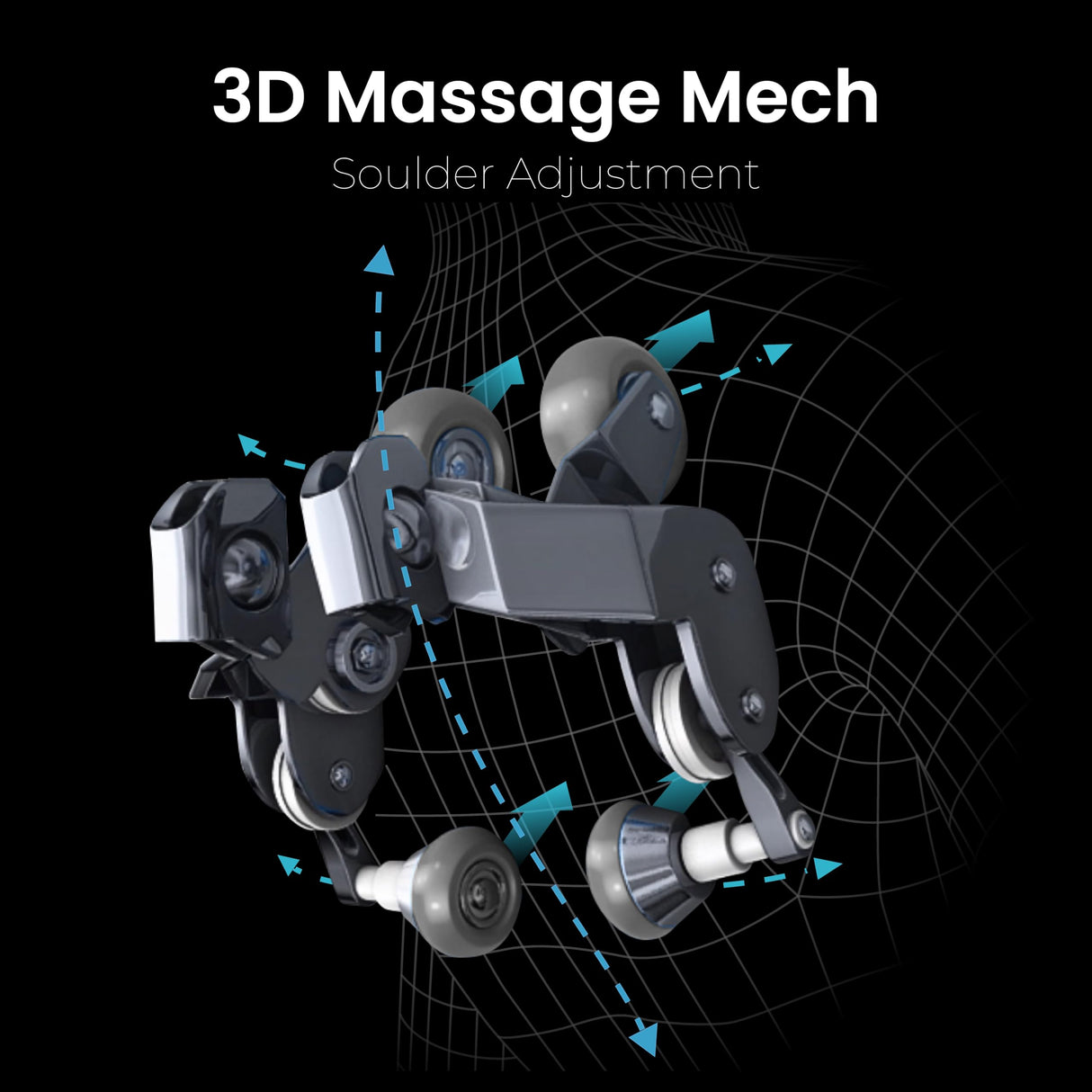 Osaki Titan Quantum Black Massage Chair with 3D SL-Track Rollers, 3 Step Zero Gravity, Full Body Airbag Massage, Intelligent Voice Control, Back & Calf Heat and Foot Roller Massage Osaki