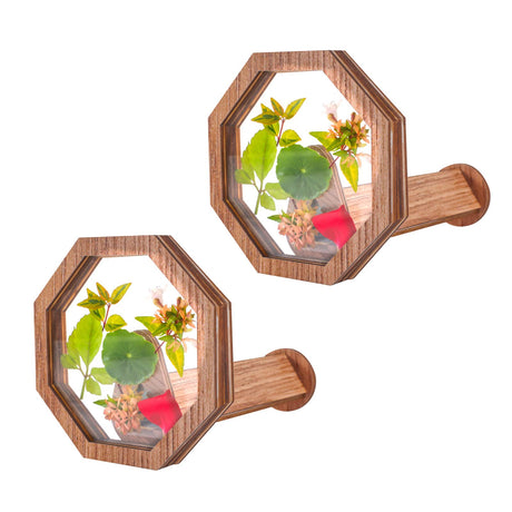 vidonio 2PCS Natural DIY Kaleidoscope Kit, New Wooden Magic Rotating Kaleidoscope Making Set for Nature Lovers, Best Gift, Outdoor Classic Handmade Education Toys for Kids vidonio
