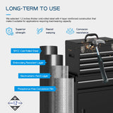 CMFYDAILY 5-Drawers Black Tool Chest, 2-in-1 Mechanic Rolling Tool Box Removable Lockable Tool Storage Cabinet, Metal Tool Cart with Drawers and Wheels for Garage, Workshop CMFYDAILY