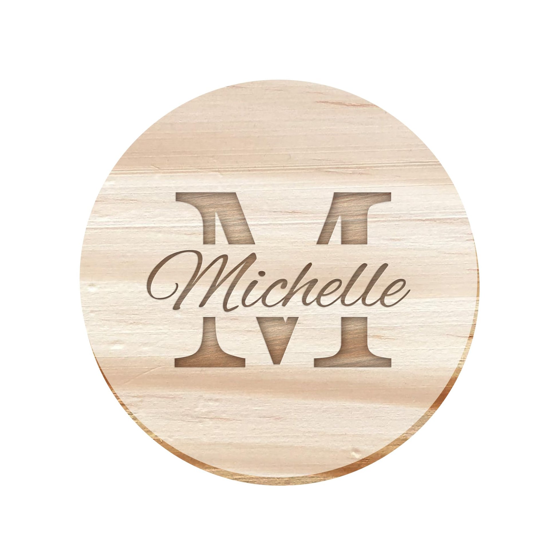 Custom Engraved - Personalized Coasters(Set of 4/6/8),Coasters for Drinks Absorbent/Coffee Table, Wooden Custom Absorbent Coasters - WoodArtSupply