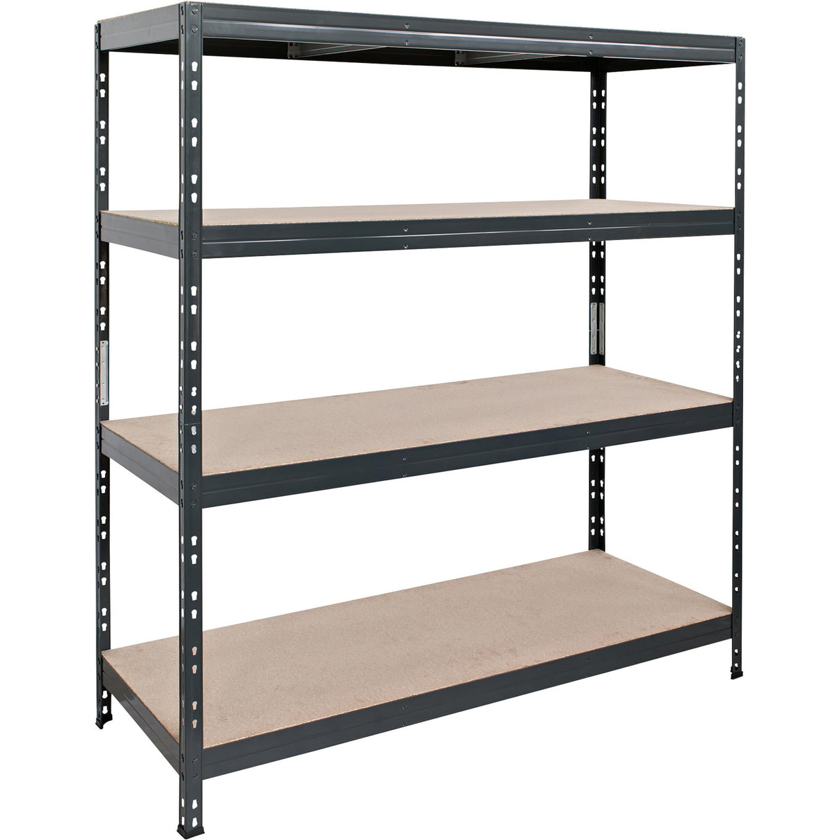 AR Shelving Heavy-Duty Garage Shelving, 4-Shelf Unit, 1000-Lb. Capacity Per Shelf, 60in.W x 24in.D x 70in.H, Model# TR18S410KGIFD9G00 AR Shelving