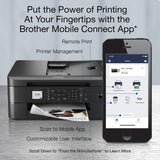 Brother MFC-J1010DW Wireless Color Inkjet All-in-One Printer with Mobile Device and Duplex Printing, Refresh Subscription and Amazon Dash Replenishment Ready (Renewed Premium) Brother