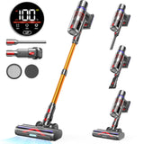 Cordless Vacuum Cleaner, 45Kpa 550W 65Mins Vacuum Cleaners for Home, Stick Vacuum with LED Touch Screen, Anti-tangle Wireless Vacuum, Rechargeable Cordless Vacuum for Pet Hair, Carpet, Hardwood Floor AFNOP