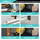 AMZBSAW 22PCS Titanium Oscillating Multitool Blades Metal Cutting, Universal Saw Blades for Metal Nails Hard Material and Wood Plastic, Multi Tool Blades Kits Fit Dewalt Bosch Milwaukee Ryobi AMZBSAW