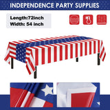 Patriotic Party Supplies,152Pcs American Flag Themed Party Set, Patriotic Party Decorations, American Flag Tablecloths,4th of July Plates Cups, Red White and Blue Decor for Outside, Picnic, Memorial Childom