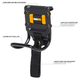 ToughBuilt - Modular Hammer Loop - Durable Hammer Holder/Holster/Catch Clips on Any Belt or Pocket, Extreme-Duty Steel Loop/Metal Ring, Unique Power Cord MGMT, Heavy-Duty Construction - (TB-52) ToughBuilt