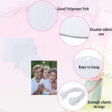 25 Pieces Sublimation Air Freshener Blanks Sheets Car Freshies Supplies Starter Kit Diy Felt Scented Sheet with Elastic Rope for Car Interior Use and Decor, 4 Styles Maitys