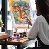 Ovaga Airbrush Paint Set, 11 Colors (20 ml/0.7 oz), Ready to Spray, Opaque & Neon, Water-Based Acrylic Kit for Artists & Hobbyists Ovaga