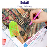 askkqtx Landscape Diamond Art Kits for Adults, Flowers Street Scenery Diamond Painting Kits, 5D DIY Full Drill Crystal Rhinestone Gem Art Craft Kits for Home Wall Decor 12X16 Inch askkqtx
