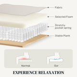 HOMCOM Swivel Rocker Recliner Chair, Wide Glider Rocking Single Sofa with Pocket Spring, Footrest, Modern Fabric Overstuffed Reclining Chair for Living Room, Bedroom, Quick Assembly, Cream White HOMCOM