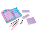 Melissa & Doug Princess Design Activity Kit - 9 Double-Sided Plates, 4 Colored Pencils, Rubbing Crayon Melissa & Doug