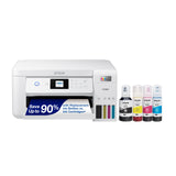 Epson EcoTank ET-2850 Wireless Color All-in-One Cartridge-Free Supertank Printer with Scan, Copy and Auto 2-Sided Printing - White, Medium Epson