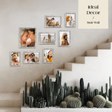 TWING Collage Picture Frames Wall Decor 10 Pack, Gallery Wall Rustic Picture Frame Set for Wall or Tabletop Display, Multi Sizes with Two 8x10, Four 5x7, and Four 4x6 Photo Frames TWING