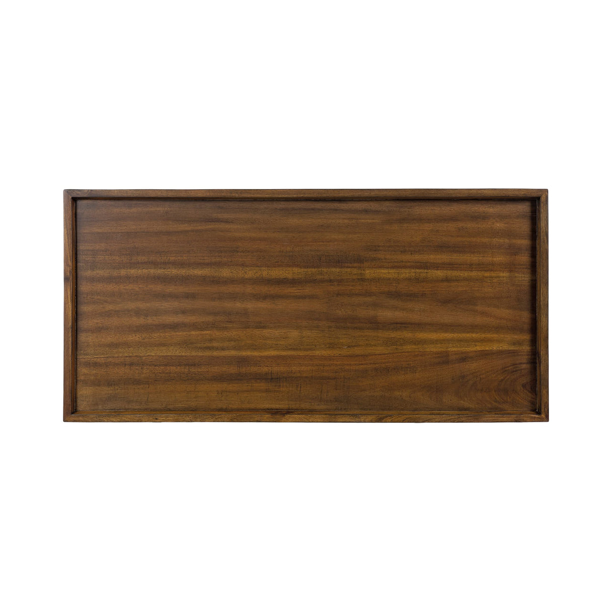 Kate and Laurel Eastmont Rectangle Wood Coffee Table; 46 x 22 x 17; Walnut Brown; Large Mid-Century Wooden Living Room Table with Stylish Tapered Legs and Adjustable Feet Kate and Laurel