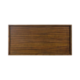 Kate and Laurel Eastmont Rectangle Wood Coffee Table; 46 x 22 x 17; Walnut Brown; Large Mid-Century Wooden Living Room Table with Stylish Tapered Legs and Adjustable Feet Kate and Laurel