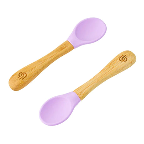 bamboo bamboo ® Baby Feeding Spoons with Soft Curved Silicone Tips for Toddlers and Infants bamboo bamboo