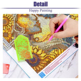 Diamond Art Kits for Adults - Sunflower Sun Moon Diamond Painting Kits DIY 5D Full Drill Diamond Dots Paintings with Diamonds Gem Art and Crafts for Home Decor 12x12 Inch Fuinkqe