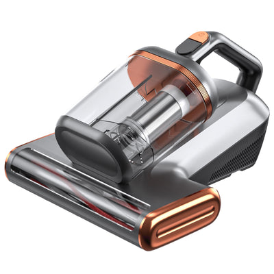 WFFOIFL Mattress Vacuum Cleaner with 400W/15Kpa Suction Powerful Double-Cup, 99.9% Filtration Bed Vacuum Cleaner with UV & Ultrasonic, Handheld Vacuums for Sofa/Bed/Fabric Surface