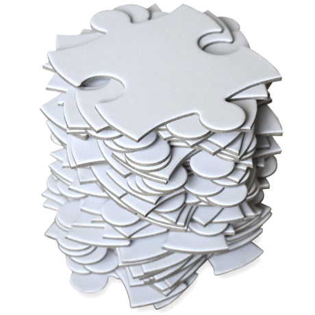 Large Blank Puzzle 33x23 inches, 70 Pieces - Ideal for Wedding Birthday Party and Special Events, DIY Painting, Art and Craft Projects, Guest Book Alternative UNITED CREATIVE