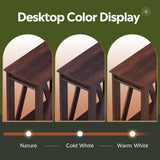 WLIVE Narrow End Table with Charging Station of Open Storage Shelf，Sofa Side Table with 2 USB Ports and 2 Power Outlets，Slim Farmhouse End Table for Small Spaces，Bedroom, Living Room, Espresso WLIVE