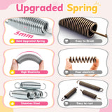 BCAN 36'' Mini Folding Ages 2 to 5 Toddler Trampoline with Handle for Kids, Indoor/Garden Toddlers Trampoline with Super Safe Cover for Toddlers, Black BCAN