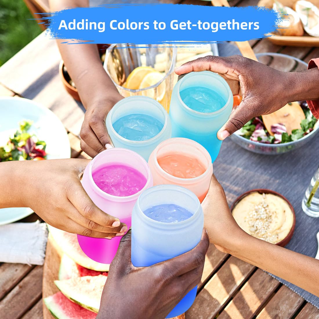 Color Changing Sublimation Glass Cups with Lids and Straws,16oz Frosted Sublimation Glass Can,Glass Cup with Bamboo Lid and Straw,Beer Can Glasses/iced Coffee Tumbler/Soda Drinking Cup,Funny Gifts Homegician