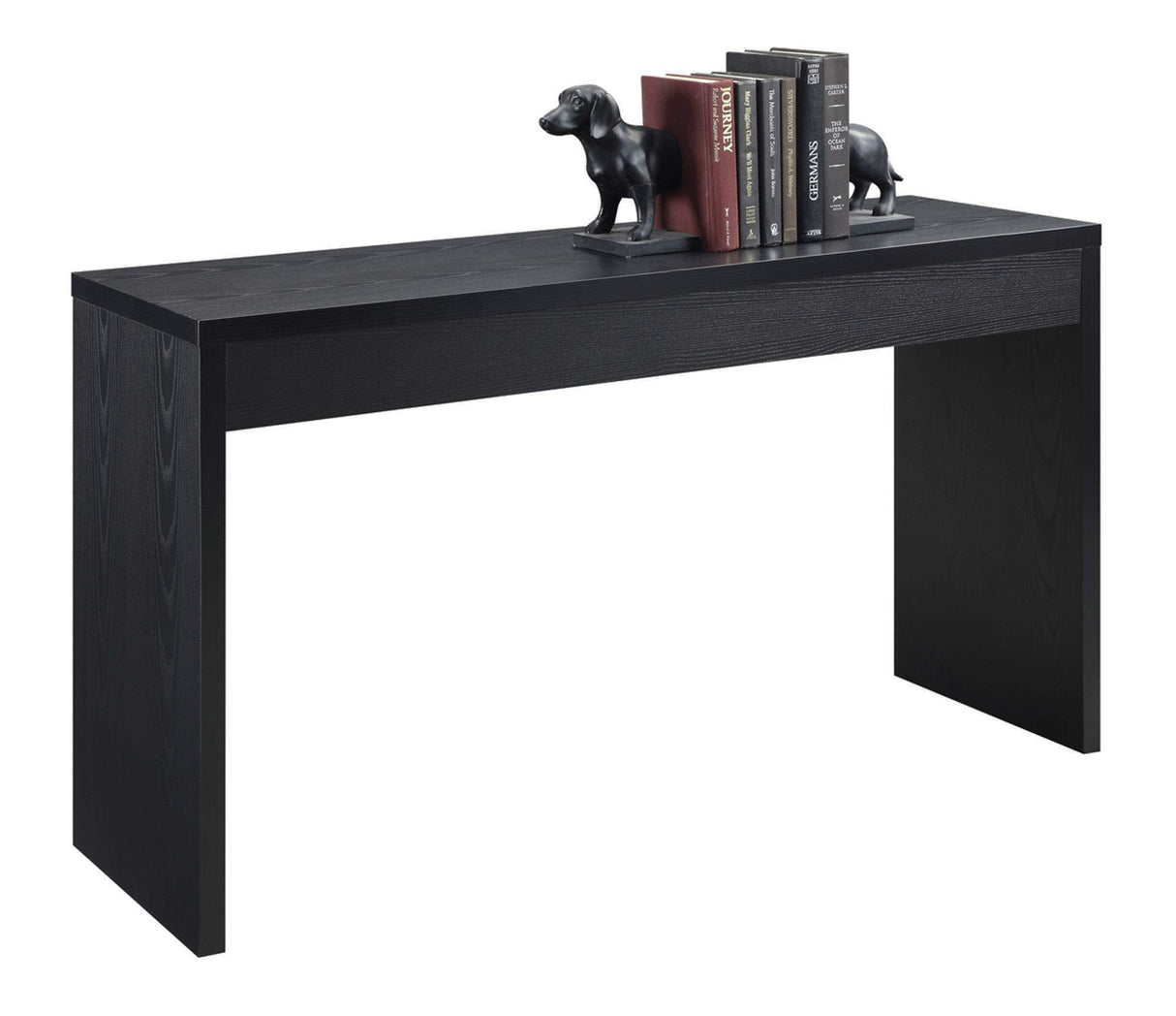 Convenience Concepts Northfield Hall Console Desk Table, 48(L) x 15.5(W) x 28"(H), Black Convenience Concepts