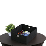 Furinno Jaya Simple Design Oval Coffee Table with Bin for Living Room, Walnut Furinno