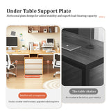 Extra Long Computer Desk,2 Person Desk With Drawers,double Workstation Desk For Home Office,large Wood Computer Desk Writing Table,modern Home Office Desk 78.7 Inch(200x50x73cm(79x20x29inch), Walnut) SUZEPER