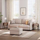 HOOBRO Nightstands Set of 2, Stackable End Table, Side Table, Bedside Tables with Open Storage Shelf, for Bedroom, Living Room, Rustic Brown BF38BZP201 HOOBRO