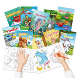Aannanl 24 Mini Coloring Books Suitable for Kids Ages 2-4 and 4-8,Small Party Gifts,Bulk Birthday Gifts,Gift Bag fillers,School Classroom Activities Include Dinosaurs,Pets,Mermaids,Animal,Princess Aannanl