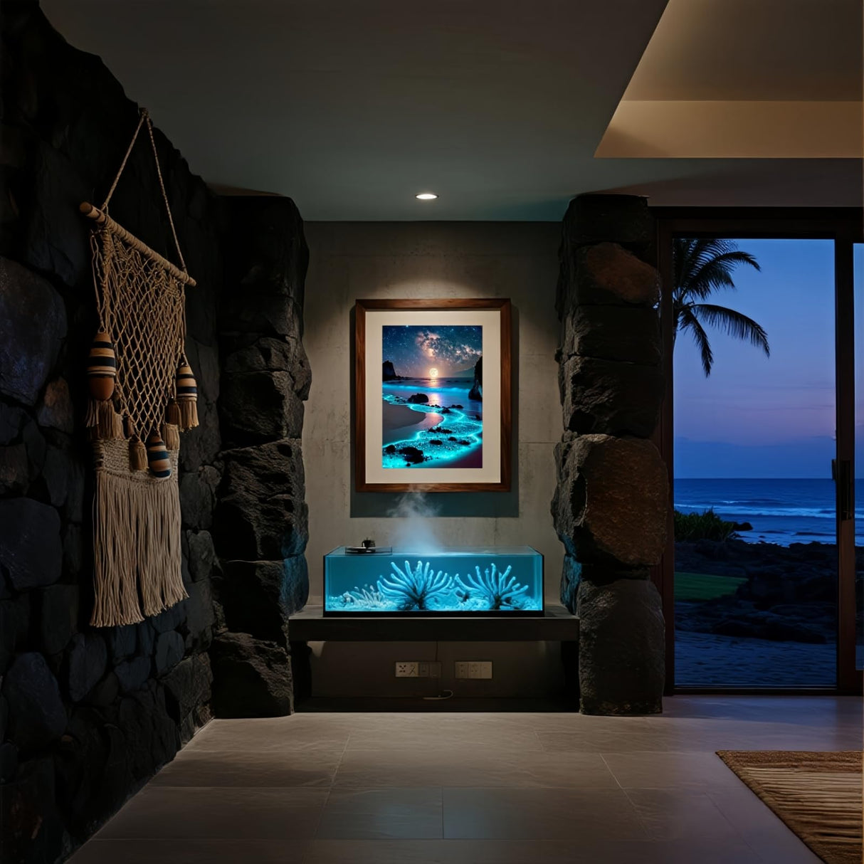 Moonlight Beach 5D Diamond Art Kits for Adults Beginners,Seaside Moon DIY Full Round Drill Diamond Painting Kits, Paint by Diamonds Dots Gem Art Crystal Easy,Home Wall Decor 12X16 Inch Acelii