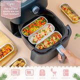 LNYZQUS Mini Loaf Pans with Lids 100 Pack, 6.8oz Mini Cake Pans Rectangle Aluminum Foil Baking Tins Containers,Disposable Small Cake Baking Pan Cupcake Baking Cups Muffin Tins-White LNYZQUS